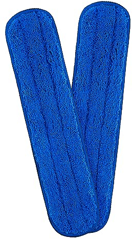 Tyroler Bright Tools Austauschbares Mikrofaser-Reinigungstuch – verwendet mit dem Fensterreiniger, superweich, Abriebfest, sehr saugfähige Tücher (Blau - Packung à 2)