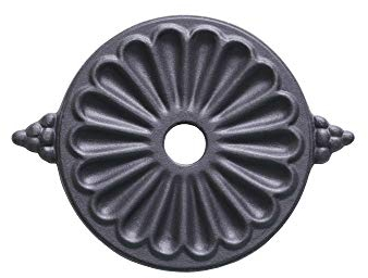 Rosace pour robinet en couleur gris fonte goujon Mod. Liberty Grande pour maison jardin