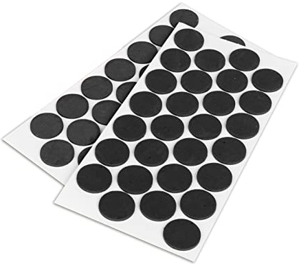 LouMaxx Antirutsch Pads selbstklebend | 56 x Anti Rutsch Möbelstopper schwarz, rund Ø 28 mm | rutschhemmend mit extra starkem Halt