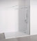 Duschwand Glas 120 x 195 cm - Walk In Dusche - Transparent Einscheibensicherheitsglas 8 mm Dicke – Antikalk- Silberglanz Profile - Duschtrennwand - Duschabtrennung Walk-In Dusche