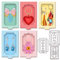 GLOBLELAND 3D Ohrring Display Karten Box Stanzformen Für Die Kartenherstellung, Halskette, Schlüsselanhänger, Karten, Metallstanzungen, Stanzschablonen, Schablone, DIY, Scrapbooking, Kleine