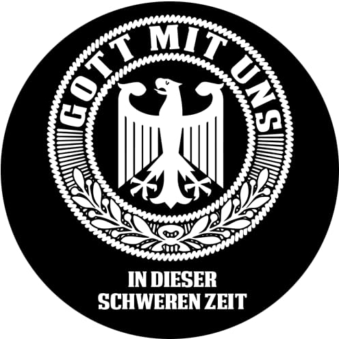 Sammys Shirt Store Gott mit Uns in Dieser schweren Zeit Aufkleber 24 cm