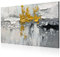 JBER 100% Handgemalte Ölgemälde auf Leinwand, Farbenfrohe abstrakte Wanddekoration für Schlafzimmer und Flur Premium - 120x80 cm(FLOWER-03)