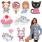 BYXG Bügelbilder für Textilien, Flicken zum Aufbügeln Kinder Erwachsene, Bügelbilder Kinder, Patches zum Aufnäher Set, Embroidered Iron on Patches DIY Accessories, Bügelbilder für Aufnähen, 8 Stück