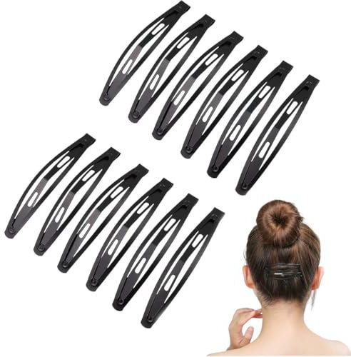 Lote de 12 pinzas para el pelo (metal, antideslizantes, para mujeres y niñas pinzas pelo mujer pinzas pelo mujer