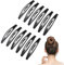 confezione di 12 fermagli per capelli a clip, in metallo verniciato a fuoco, antiscivolo per donne e ragazze mollette capelli donna
