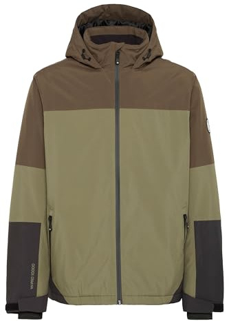 NORTH BEND NBMoritz Herren Skijacke Winterjacke Snowboardjacke wasserdicht wasserfest W-PRO 10.000 Wassersäule 10.000 mm Kapuze Skipasstasche Reißverschlusstaschen, Größe:XL, Farbe:Tarmac (5056)