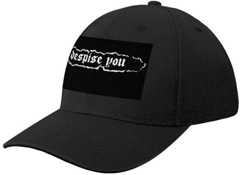 UOAZYIIF Despise You POWERVIOLENCE Grindcore Crust Punk Baseball Cap Mütze Basecap Ball Cap Herren Damen