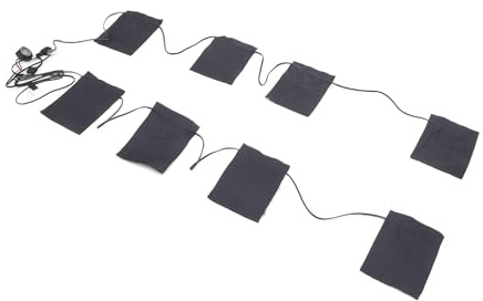 8 in 1 USB -Weste Jacke Elektrische Kleidung Erhitzte Pads mit 3 Temperatureinstellungen, Elektrischem Heizkissen, Elektrische Kleidungsheizkissen für den Winter