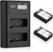 Batteries de rechange compatibles pour Nikon EN-EL9 et chargeur double LCD compatible avec les appareils photo Nikon D40 D40x D60 D3000 D5000