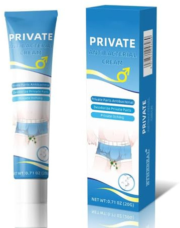 Crme Antibactérienne Privée,Hommes Crème Anti-démangeaisons pour Parties Intimes, Apaisante et Réparatrice,de Traitement Itch,Crème de Traitement des Démangeaisons
