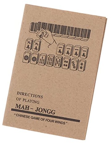 RCULWPLP Mahjong Guidebook Guide Éducatif Ouvrage Référence Manuel Illustré Instructions Jeu Traditionnel Support D'Entraînement Matériel Papier Adapté, Guide du Mahjong