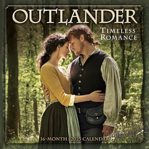 Outlander Wandkalender 2025, 16-Monats-Kalender der zeitlosen Romantik, 30,5 x 30,5 cm