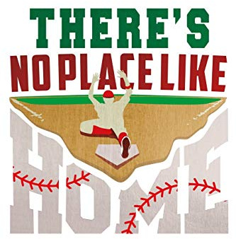 There's no place like home - Baseball Homebase: 6x9 120 pages blank | Your personal Diary