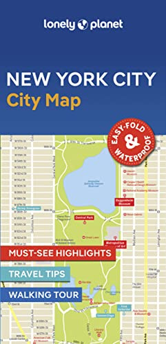Lonely Planet New York City Map: Durable, Waterproof, Easy-Fold Planning Map with Attractions & Walking Tours (Compact City Planning Maps)