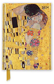 Gustav Klimt – Der Kuss – Taschenkalender 2024: Original Flame Tree Publishing-Pocket Diary [Taschenkalender]