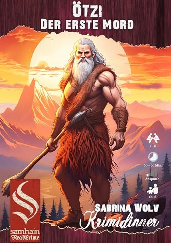 Generisch Samhain Verlag - KRIMIDINNER - Ötzi Der Erste Mord - Krimisnack 4-6 Personen, ab 16 Jahren, 60 Minuten Spielzeit Einsteigerfreundlich