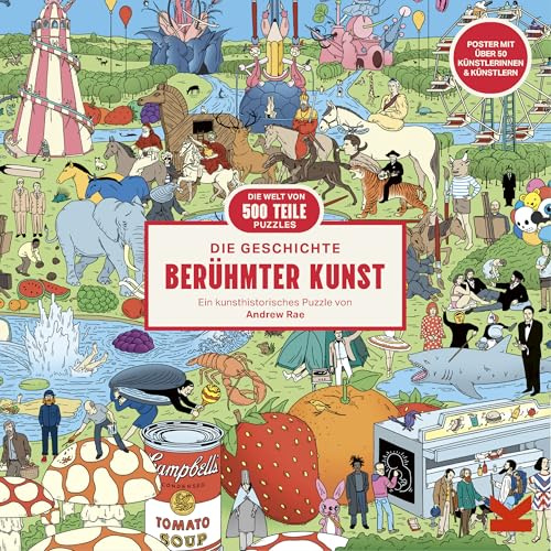 Die Geschichte berühmter Kunst. EIN 500-Teile-Puzzle durch die Kunstgeschichte. Von Andrew Rae