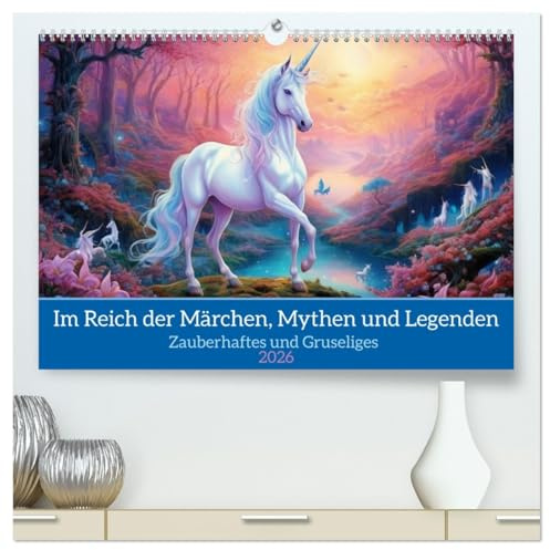 Im Reich der Märchen, Mythen und Legenden (hochwertiger Premium Wandkalender 2026 DIN A2 quer), Kunstdruck in Hochglanz: Zauberhaftes und Gruseliges (CALVENDO Hobbys)