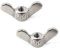 Flügelmutter-Set aus 304 Edelstahl, M16, Schmetterlingsmuttern, Handdrehverschlüsse, Hardware, 2 Stück