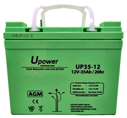 Master U-Power MU-UP35-12 Batterie au Plomb AGM 35 Ah 12 V