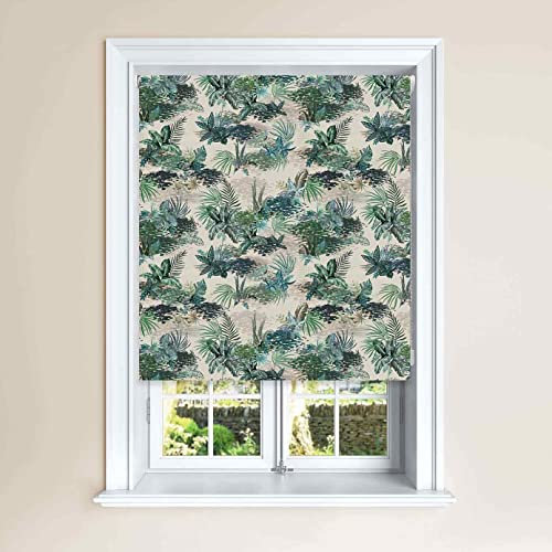 Lister Cartwright Jungle Design Blackout Roller Windows Blinds Easy Fit Child Safety Cut To Size Fixing Included Made to Measure (Mockingbird,60 x140 cm)