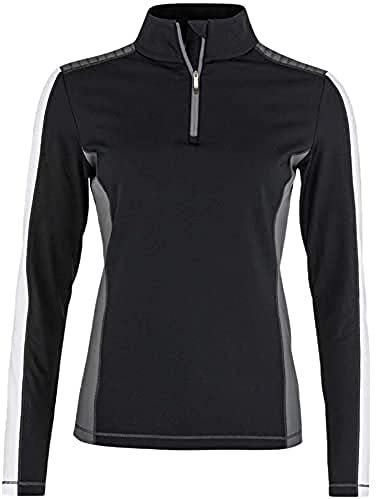 HEAD Damen Aster Midlayer Women SWEATSHIRTS, Schwarz/Weiss, L EU