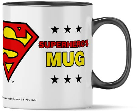 ERT GROUP Original und offiziell lizenziert von DC Keramikbecher, Muster Superman 072, Kaffee- und Teebecher Tasse 330ml