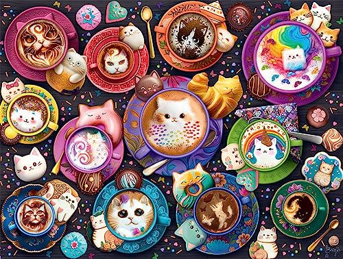 Buffalo Games - Latte Cats – 750-teiliges Puzzle