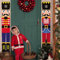 Minicoco Nutcracker Soldier Hanging Banners for Christmas Indoor Outdoor Door Decorations