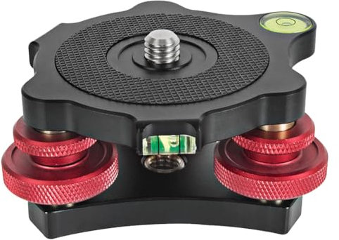 Komdndht 1 PCS Tripod Leveling Base Panning Level Plate DSLR Camera Adjustment Table Base Leveler Adjusting Base