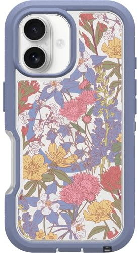 OtterBox iPhone 16 Defender Series XT Clear Case - Floral Purple