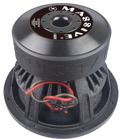Massive Audio H122X | 12” 2000W RMS Dual 2-Ohm – XL Series 3” Voice Coil Mega Bass Woofer, Heavy-Duty Cast Basket, Competition-Grade Car Audio - Hippo Series Subwoofer
