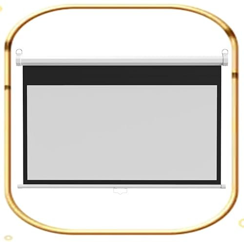 GSKFXJ Pantalla De Proyección Portátil HD 4K 60 72 Pulgadas Portátil Tela Proyector Teatro Doméstico Bloqueo Automático Pantalla De Proyector, Sin Arrugas(60 In/16:9)