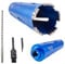 CUTTOOLS 37mm x 260mm Helix Diamond Core Drill Bit Set, 5pcs SDS Plus, 10mm Height Diamond Tipped, Concrete Masonry Brick Wall Stone Drill Bit
