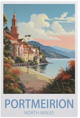 Portmeirion North Wales，Jigsaw Puzzle Adults Kids Children's Educational Toy Personalized Gift（50x70cm）-AN20