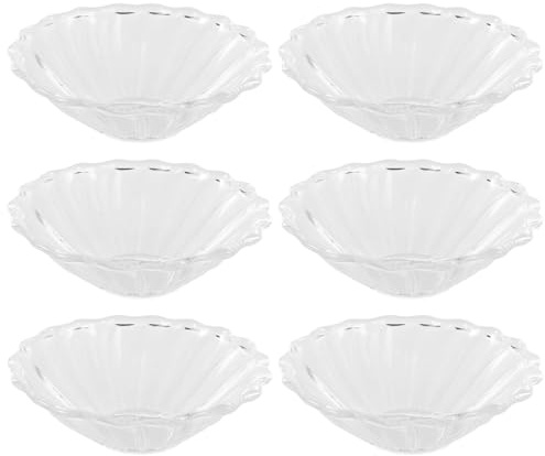 Protector Antigoteo de Velas Reutilizable de Vidrio, 6 Piezas Redondas | Candelabros, Diseño Decorativo Transparente Acanalado, Recoge Cera y Sirve en Fiestas y Celebraciones