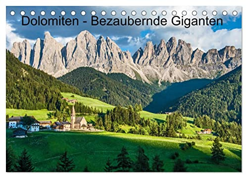 Dolomiten - Bezaubernde Giganten (Tischkalender 2026 DIN A5 quer), CALVENDO Monatskalender: Fotostreifzug zu den schönsten Fotopunkten der Dolomiten (CALVENDO Orte)