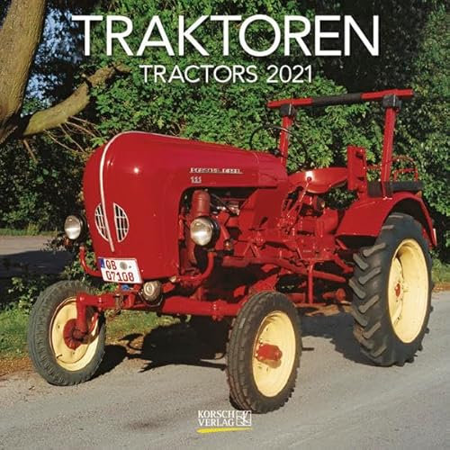 Traktoren 2021: Broschürenkalender mit Ferienterminen. Format: 30 x 30 cm