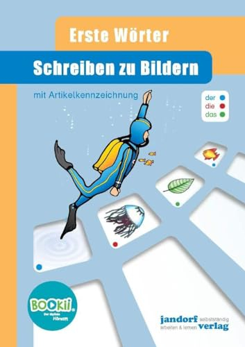 Schreiben zu Bildern: mit Artikelkennzeichnung