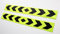 phil trade 2 Pfeil Warntafel Neon Gelb Streifen Sticker Reflektor Aufkleber 40x5cm AN02FG