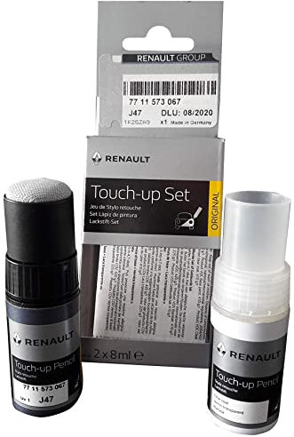KIT DE 2 STYLOS RETOUCHES RENAULT - KNG GRIS CASSIOPEE - ORIGINE CONSTRUCTEUR