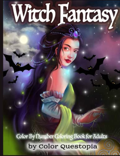 Witch Fantasy Color By Number Coloring Book For Adults: Enchanted Mosaic Color-By-Number With Magical Women and Gothic Halloween Witchcraft (Adult Color By Number, Band 44)
