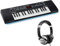 Alesis Melody 32 et HF125 – Piano Numérique/Clavier 32 Touches avec Enceintes Intégrées, Leçons gratuites et Casque Audio