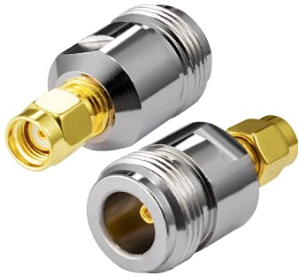 Vecys WiFi-Antennenadapter für WLAN-Außen-WiFi-Antenne RP-SMA N-Type Buchse 2 Stück