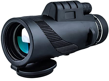 40x60/ 80x100 Monokular Teleskop HD Monokular Fernglas mit Smartphone Halter und Ganzmetall-Stativ FMC BAK4 Prisma für Vogelbeobachtung, Reisen, Camping, Konzerte, Ballspiele, Wildtiere