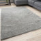 THE RUGS Living Room Rug - Shaggy Soft And Elegant Carpets For The Bedrooms And Kitchen, Easy To Clean, Many Different Sizes (60x110 cm, Grey)
