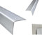 profile-metall Edelstahl Winkel 2 Meter Kantenschutz geschliffen K240 0,8 mm stark (15x15 mm)