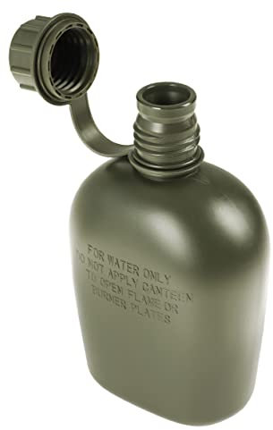 DOMINATOR URBAN COMBAT - Gourde militaire 1L pour le camping, randonnée et survie, bouteille d'eau portable style armée, bidon pratique pour aventure en plein air et activités outdoor