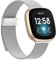 Tuocal Kompatibel mit Fitbit Versa 4 Armband/Versa 3 / Sense 2 / Sense Armband Damen Herren, Metallgeflecht Magnetisches Edelstahl Metall Ersatzarmband Armband für Versa 4 / Versa 3 / Sense 2 /Sense